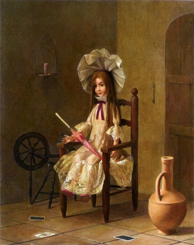 《パラソルを持つ人形》 1966年