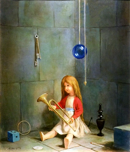 《トランペットを持つ人形》 1962年